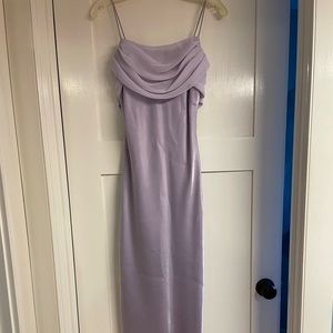 Flattering lavender easy to wear dress